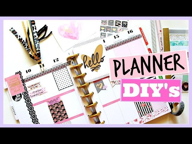 PLANNER DIY’S: Page Flags, Covers, and Bookmarks | Huge GIVEAWAY!