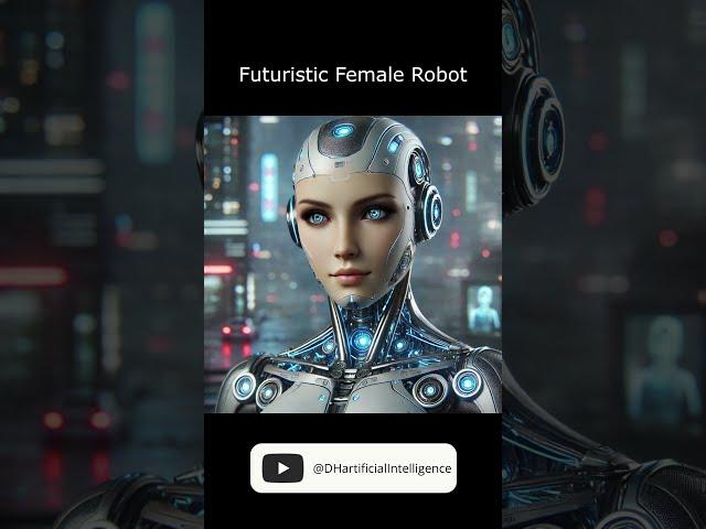 Futuristic Female Robot – Groundbreaking AI Art #artificialintelligence #aiart