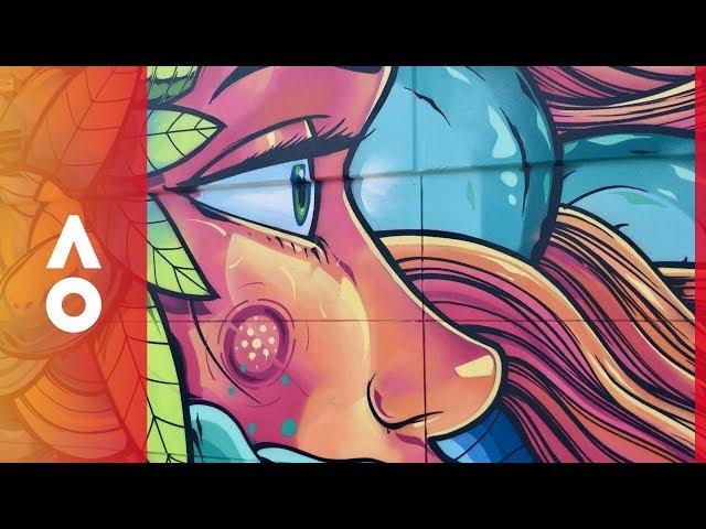 Street art at AO18 from Sofles | Australian Open 2018