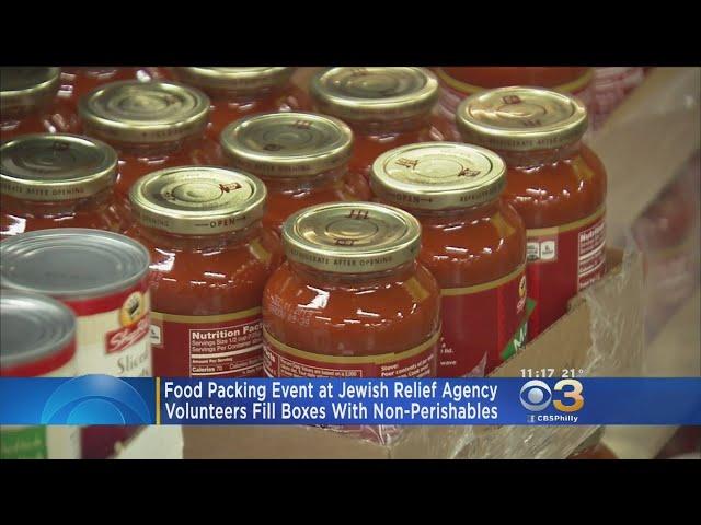 Jewish Relief Agency Holds Food Packing Event Helping Those In Need