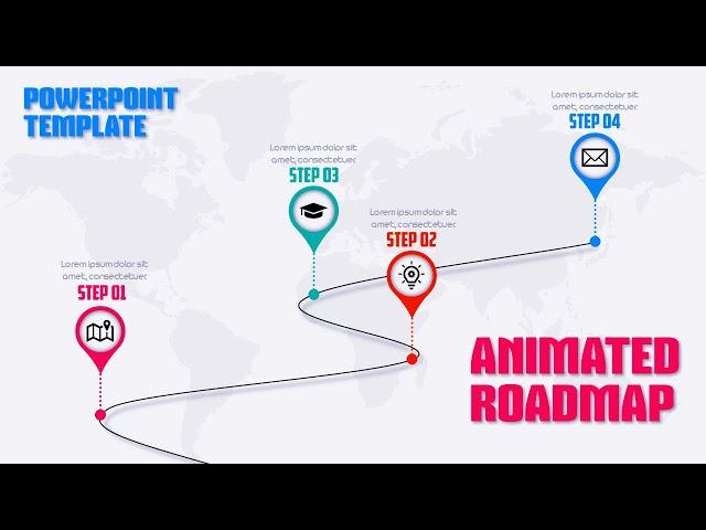 Animated Roadmap PowerPoint (Easy Tutorial)