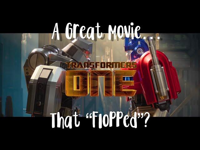 Transformers One was Amazing! Why Did You Ignore It?