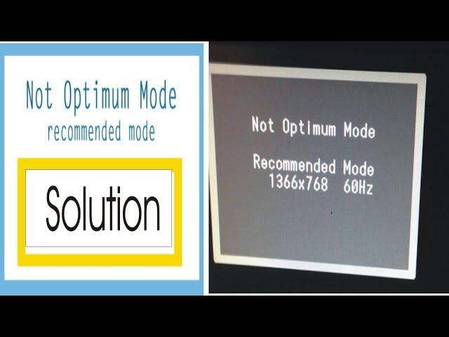 Cannot display this video mode Fix | Fix Cannot Display This Video Mode Optimum Resolution