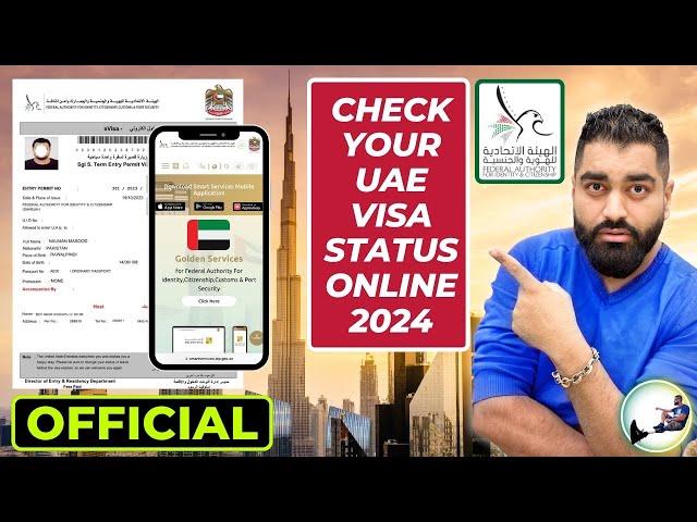  How To Check UAE Visa Status Online With Passport 2024 | Dubai Visit visa Validity Check Online