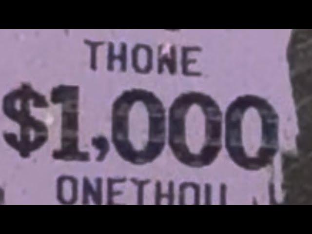 I won $1,000