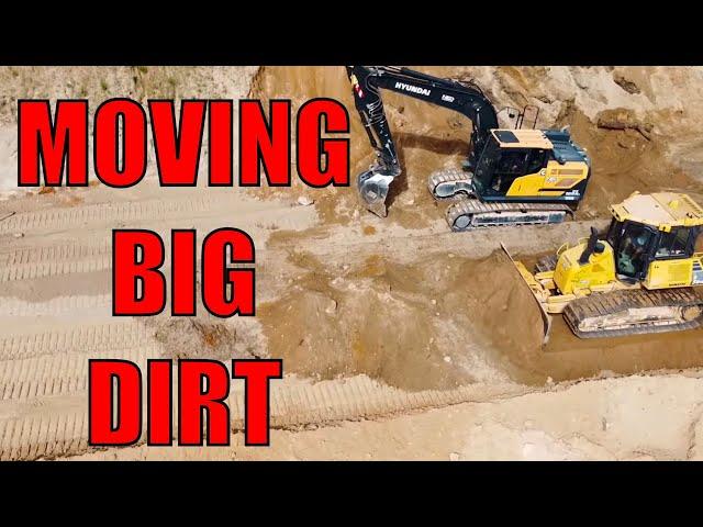 Moving a lot of dirt for slip & slide
