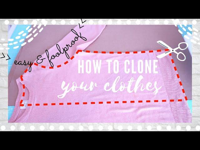 [DIY] How to Make Patterns from Your Clothes (easy and foolproof) Sewing Projects for Beginners