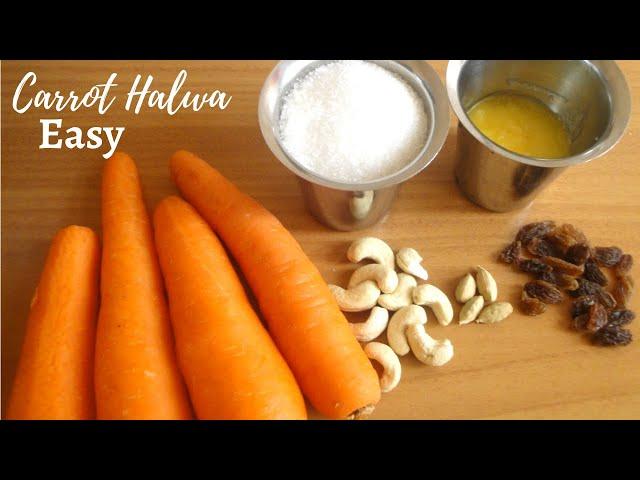 How to make carrot halwa easily at home | Easy indian sweet recipes to make at home