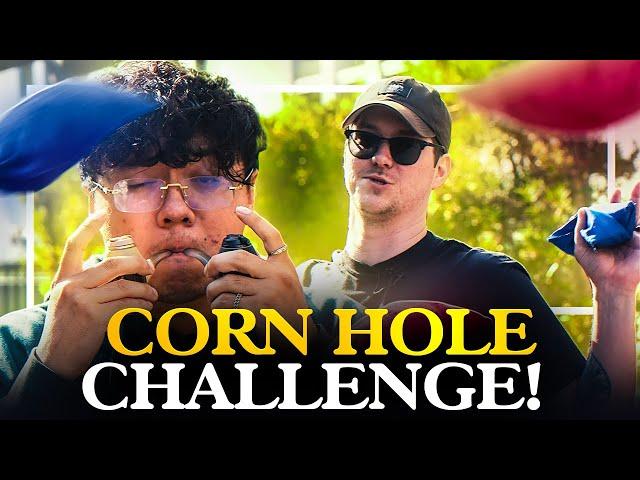 Erick Khan & Tim Get Extremely Faded Taking on the Cornhole Challenge!