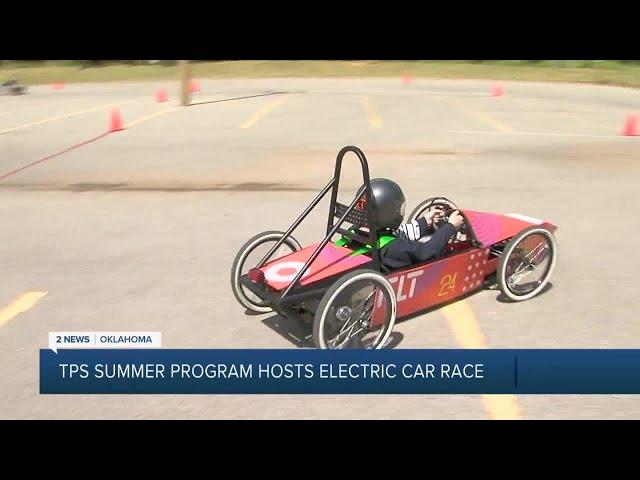 TPS summer program hosts electric car race