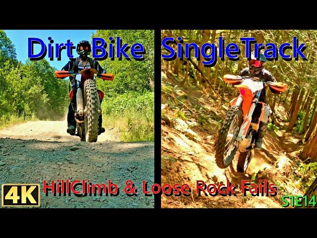 HillClimb & Loose Rock Fails DirtBike Enduro Riding S1E14 4K