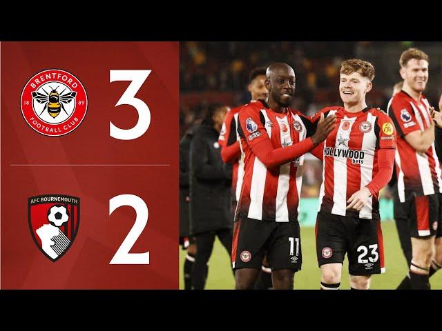 YOANE WISSA AT THE DOUBLE  | Brentford 3-2 AFC Bournemouth | Premier League Highlights