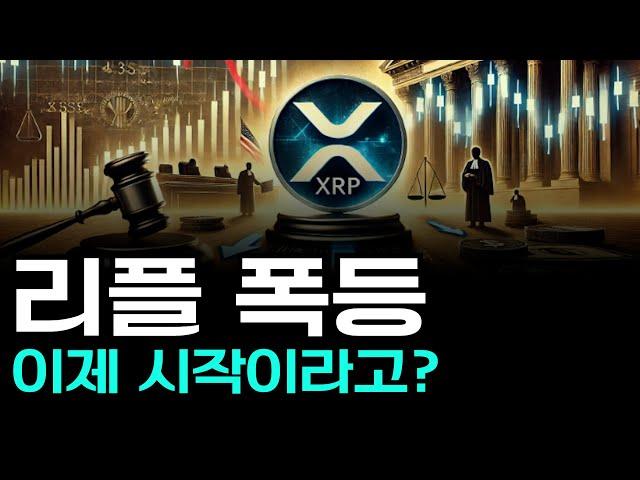 리플 폭등 이제 시작이라고? 코인전망