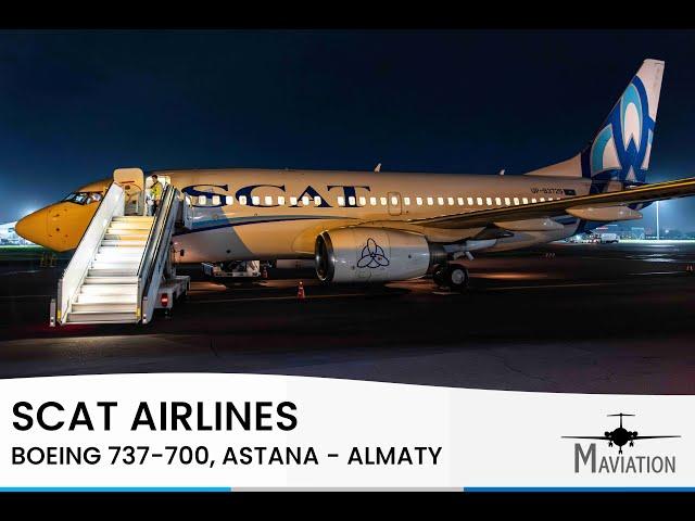 SCAT Airlines, Boeing 737-700, Astana (NQZ) - Almaty (ALA)