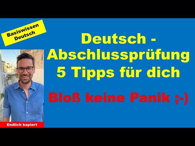 Deutschprüfung | 5 Tipps für dich | Deutsch Hauptschulprüfung und Deutsch Realschulprüfung