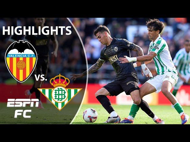 EMOTIONAL RETURN  Valencia vs. Real Betis | LALIGA Highlights | ESPN FC