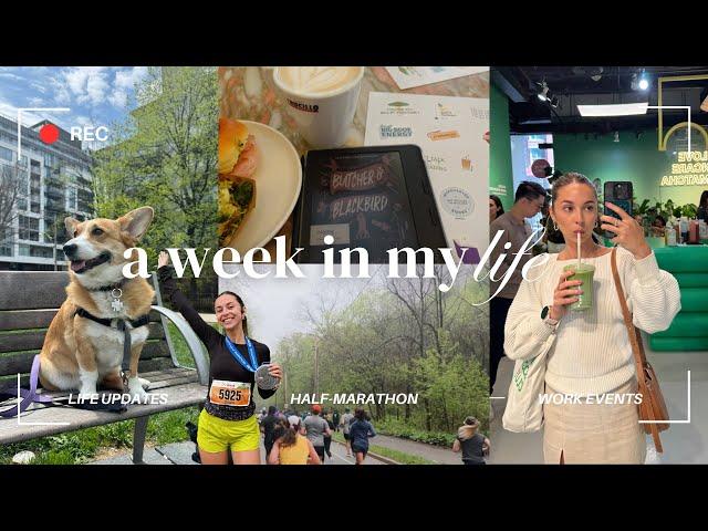 WEEKLY VLOG  Half-Marathon Race, Book Events, How I'm Feeling!