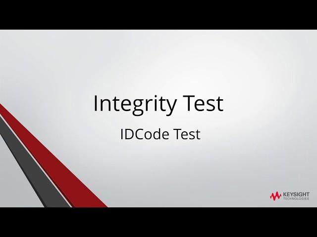 7. Keysight x1149 Integrity Test