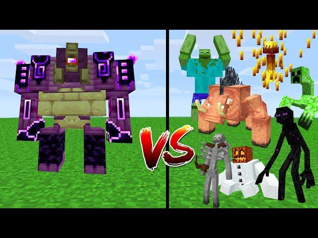 Ender Guardian VS Mutant More and Mutant Beast Mod | Minecraft VS