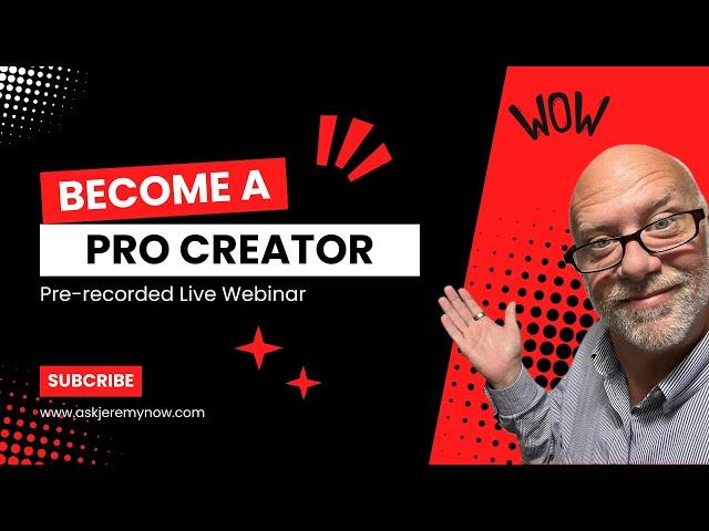 Become a Professional Content Creator