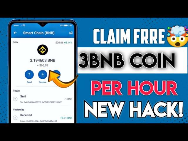 Claim Free 3 BNB Daily (FREE BNB mining website) No Investment