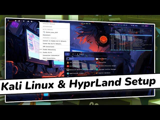 Make Your Kali linux Desktop Look Professional // Amazing Kali Linux And HYPRLAND Setup