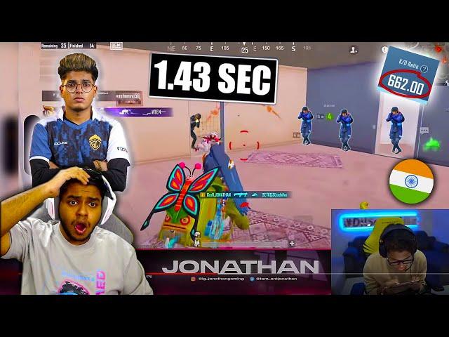 FASTEST 1% LOOT Clutch in 1 Second Lucky SQUAD WIPE Ft. Jonathan Gaming BEST Moments in PUBG Mobile