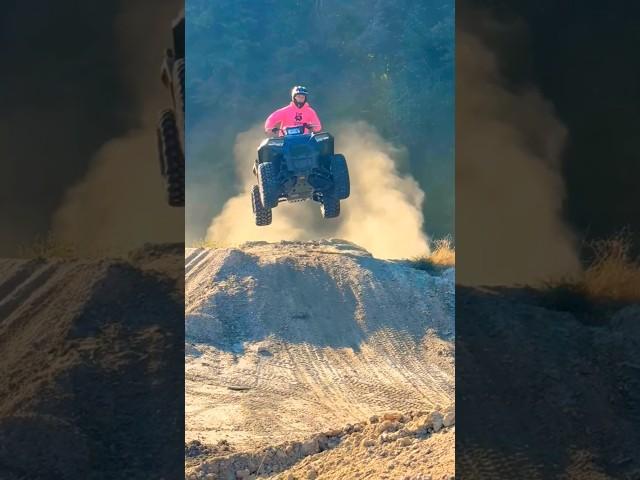 Stephen Sharer JUMPS 4Wheeler ATV on Dirtbike Track!!