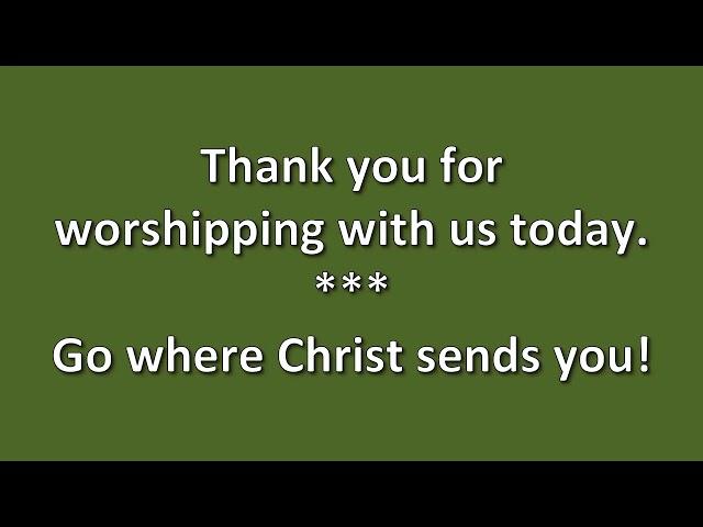 Sunday Worship 06-30-2024