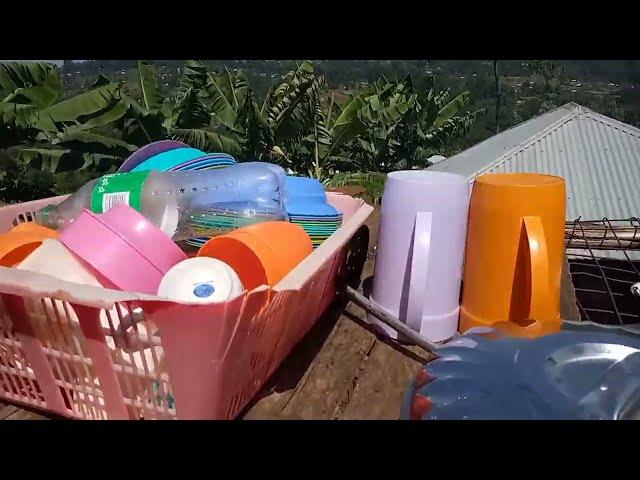 Cleaning in the village | Village girl 