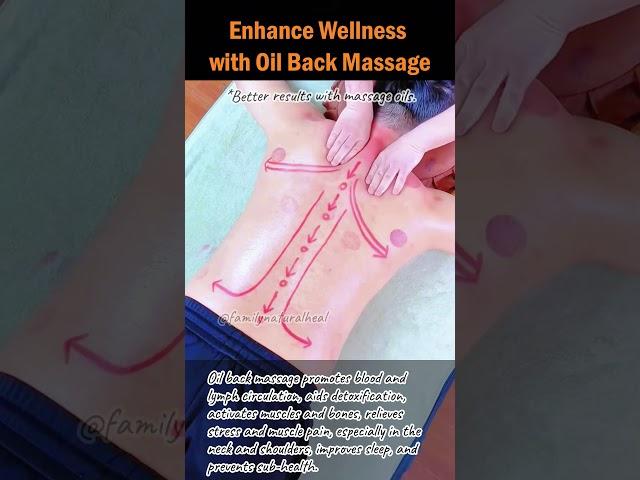 Enhance Wellness with Oil Back Massage #backmassage #stressrelief #musclepainrelief #neckpainrelief