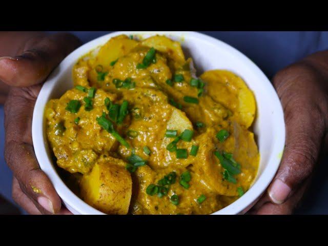 Potatoes In Curry Coconut Sauce (Perfect Side Dish)