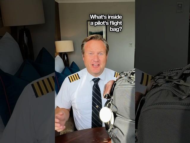 WHAT’S IN A PILOT’S FLIGHT BAG? #airlinepilot #pilot #travel #traveltips #travelhacks