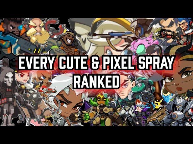 I COMPLETED EVERY OVERWATCH 2 CUTE & PIXEL SPRAY JUST TO RANK THEM