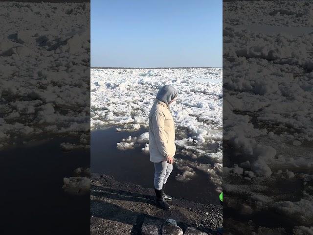 Ледоход на Нижней Тунгуске, полным ходом