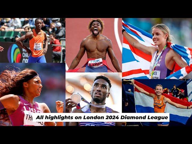 All highlights on London 2024 Diamond League #Femke Bol #Keely Hodgkinson #Gabby Thomas #Noah Lyles
