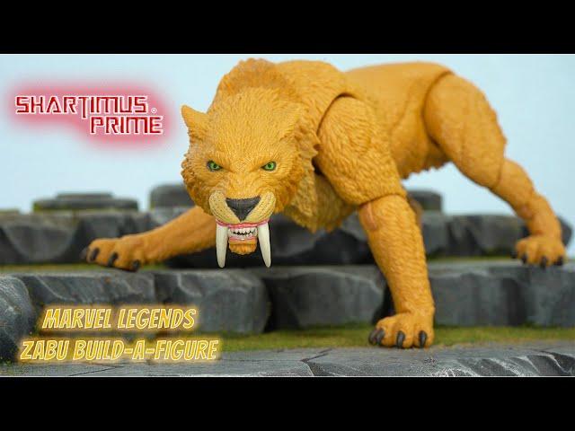 Marvel Legends Zabu Build A Figure 2024 X-Men Comics Action Figure Review