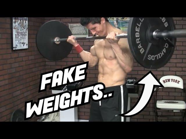 Jeff Cavalier ATHLEAN-X Using Fake Weights