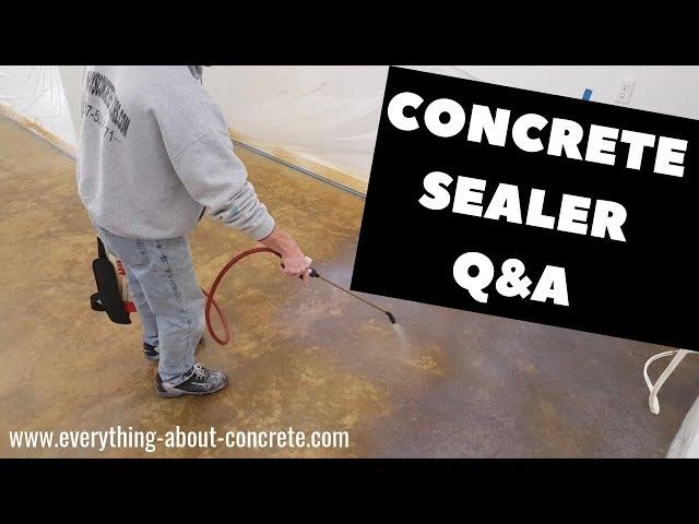 Concrete Questions - All About Concrete Sealers