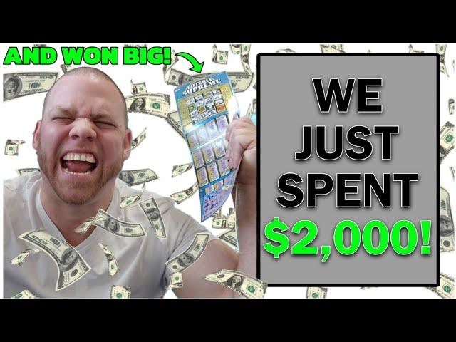 SPENT $2,000 On Scratch Off Lottery Tickets AND FOUND BIG WINS!!! | ARPLATINUM