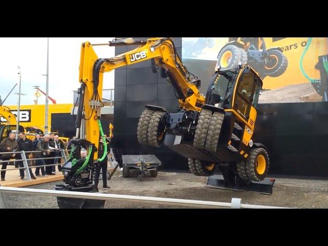 New JCB Hydradig Wheel Excavator Show At Bauma Expo 2016