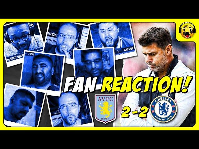 Chelsea Fans Reactions to Aston Villa 2-2 Chelsea | PREMIER LEAGUE