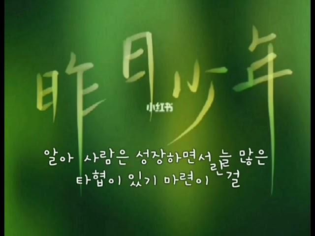 昨日少年    어제의소년  중국노래번역  가사  단어