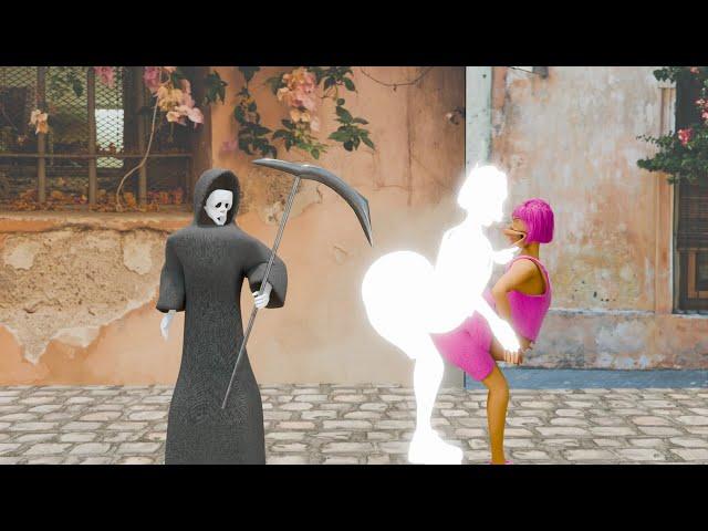 Fake Ghost | Superman | Magic | Motorcycle | Funny animation | Comedy animation | 4M Animation