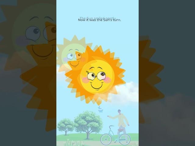 The Wind and the Sun | Aesop’s Fable for Kids | Animated Moral Story #short, #moralstoryforkids