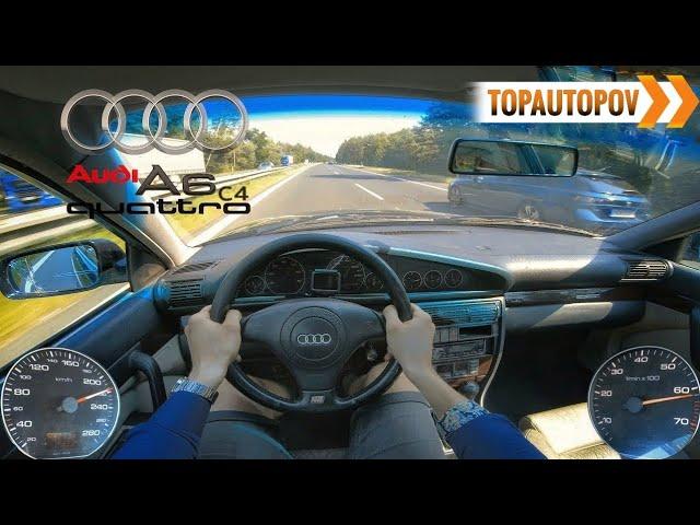 Audi A6 C4 2.6 V6 (110kW) |47| 4K TEST DRIVE POV - SOUND, ACCELERATION & DIRTY DRIFT?!TopAutoPOV