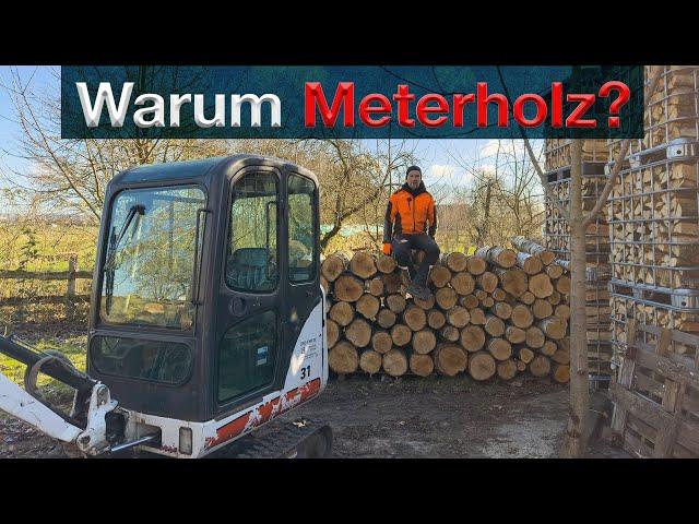 Meterholz Vor- und Nachteile  Brennholz in Meter, warum machen wir das so? #firewood #brennholz