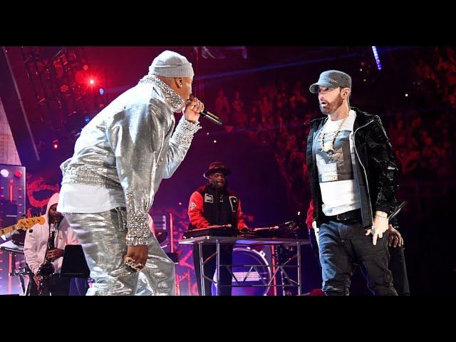 Eminem and LL COOL J Perform "Going Back To Cali" and "Rock The Bells" at Rock Hall Of Fame