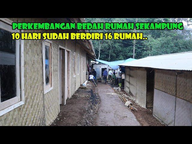 Perkembangan Bedah Rumah Sekampung. Hujan Melanda..Mereka Tetap Semangat Bekerja.