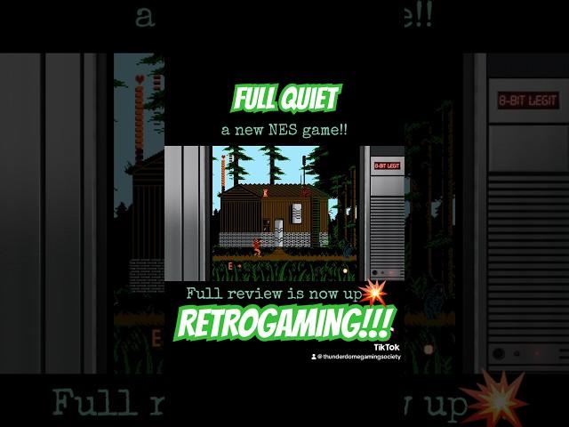 If you’re a retro gamer check out my full review of Full Quiet! A modern NES game #retrogaming #NES